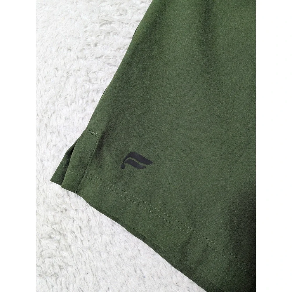 Fabletics One Short‎ Mens XL Olive Green 34/7 Athletic Training Stretch